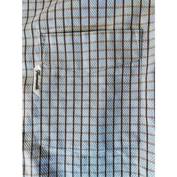 Faconnable France Dress Shirt Designer Plaid Long Sleeve Mens Size 3/15.5R - Picture 8 of 11